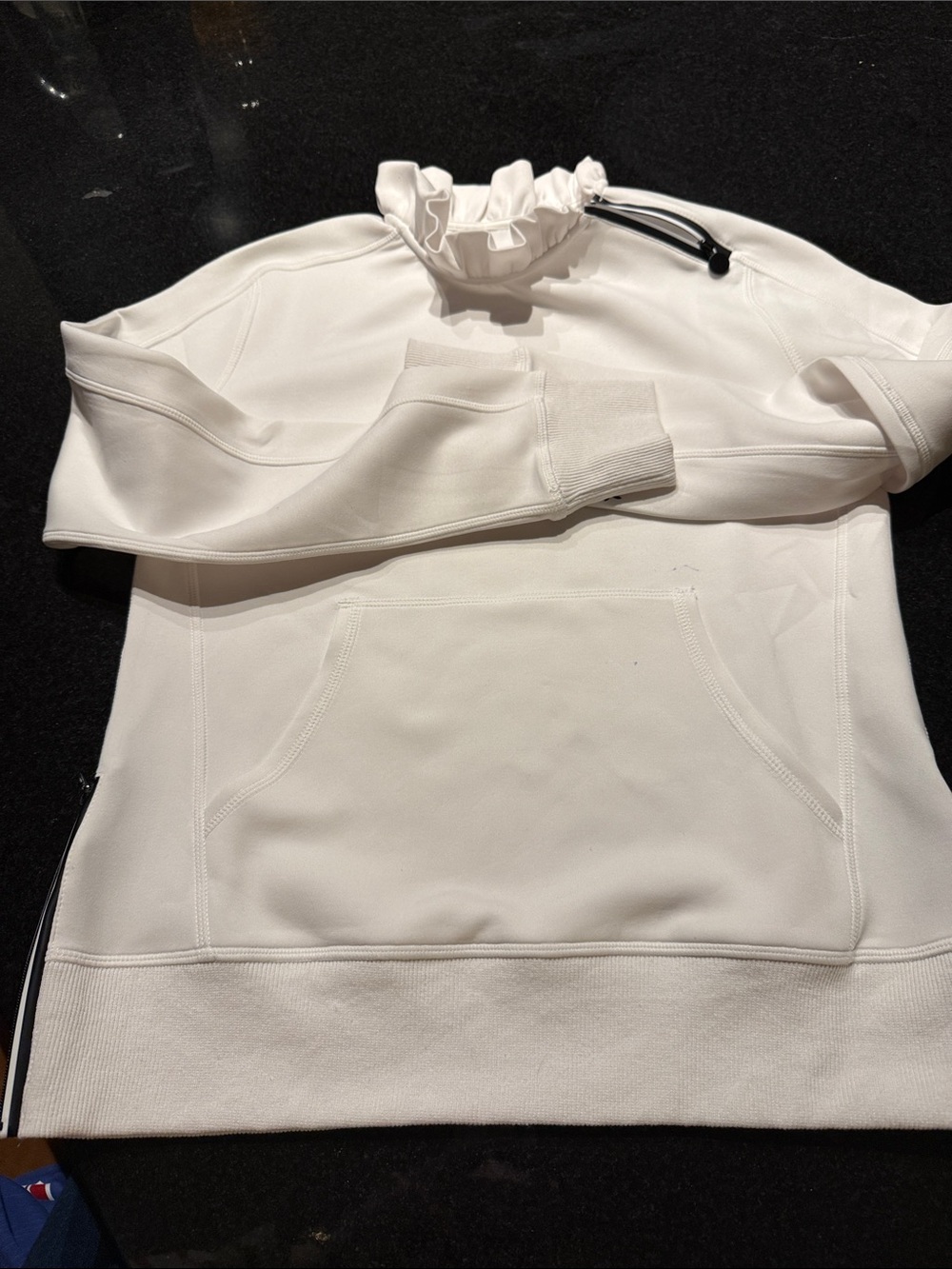 Tail Cream Ruffle-Neck Pullover Sweater - Picture 5 of 6